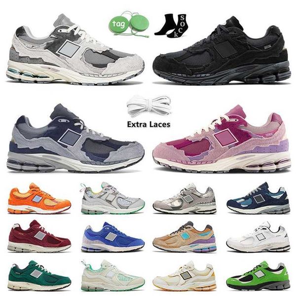 

2002R Casual Shoes Protection Pack Rain On Cloud Phantom Designer Athletic Sneakers Pink Purple Grey Navy Sea Salt Luxury OG 2002 R Salehe Bembury Trainers Runners, C33 petrol exuberant pink 36-45