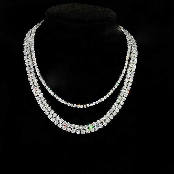 

selling 16inchs/18inchs/20inchs/ 22inchs/24inchs 4mm iced out silver jewelry cz tennis chain necklace