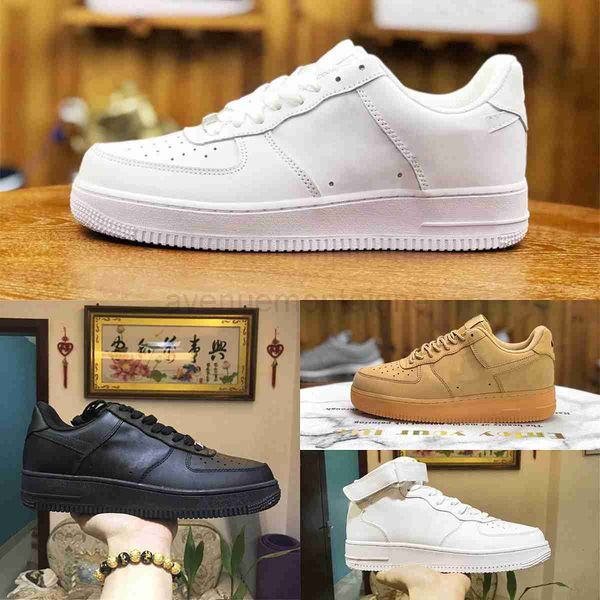 

men digner 2023 forc outdoor low skateboard sho discount one ic 1 07 knit euro airs high women all white black wheat running sports sneakers