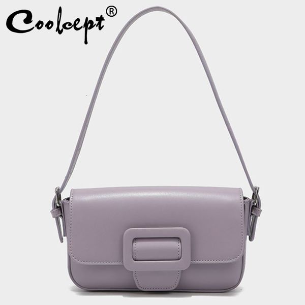 

evening bags coolcept 2023 women armpit pu leather candy color summer women's shoulder fashion luxury buckle young ladies daily 230327