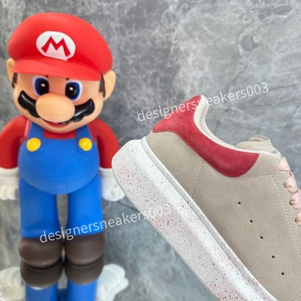 

2023new woman casual shoes oversized sneakers leather fashion platform white black suede designer brand men womens platform casual shoes