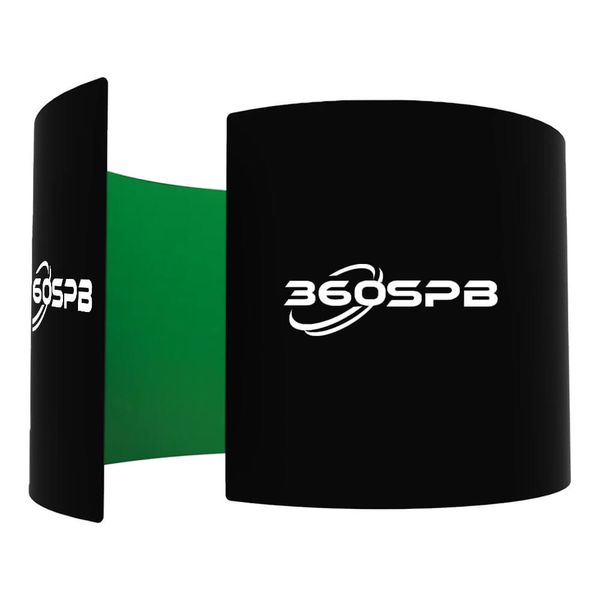 

360spb sgpe5 spiral green screen p booth backdrop for sale