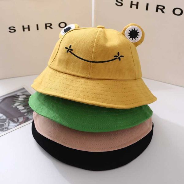 

wide brim hats child-parents frog bucket hat for women summer autumn plain female panama outdoor hiking beh fishing sunscreen woman bob caps, Blue;gray