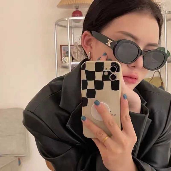 

frames triumphal arch for women advanced anti ultraviolet tiktok new women's sunglasses, White;black