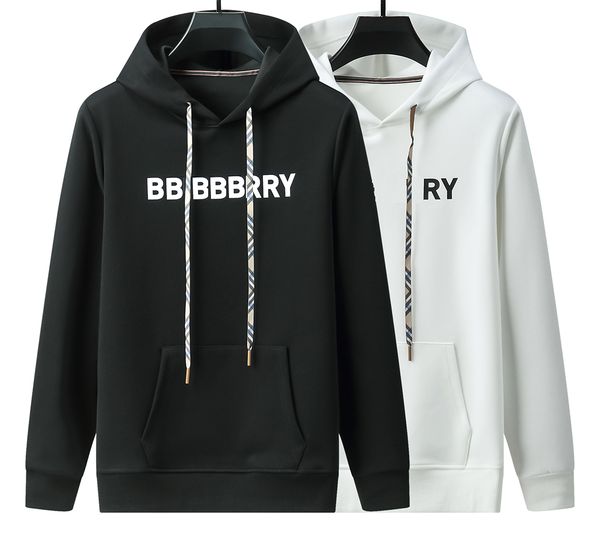 

brand men's hoodie coat designer women's sweater sports sweatshirt technology velvet hoodie street clothing fashion spring and aut, Black