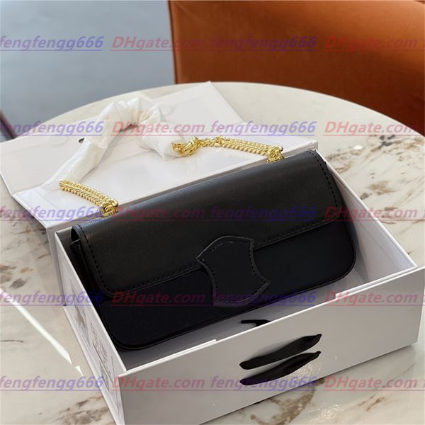 

designer leather bag shoulder bag women's men's handbag chain clamshell cross body baguette bag luxury women's fashion should