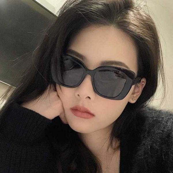 

luxury designer sunglasses 20% off xiang's advanced sense diamond inlaid letter glasses legs round face thin resistant, White;black