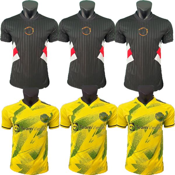 

23 24 sancho soccer jerseys antony eriksen b.fernandes mans utds rashford 2023 2024 casemiro elanga varane maguire martinez football shirt, Black;yellow