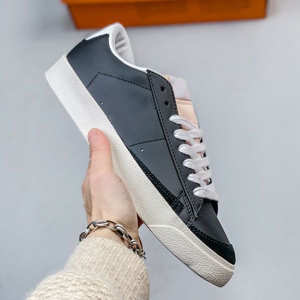 

shoes, sports board shoes designer retro soft soles soft leather all-match thick soles breathable non-slip flat casual high shoes white blac