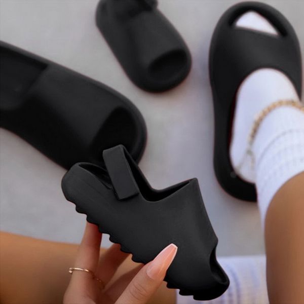 

slipper baby toddler kids adults slipon eva sandals boys girls foam beach summer slides bone resin lightweight water slippers 230328, Black;grey