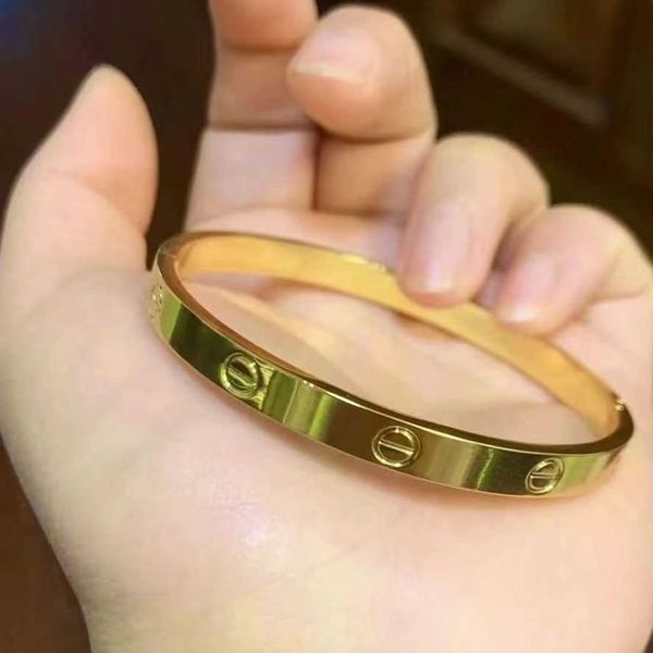 

designer bracelet carti love bangle gold bracelet female deduction love closed versatile color valentine's day gift ljic, Black