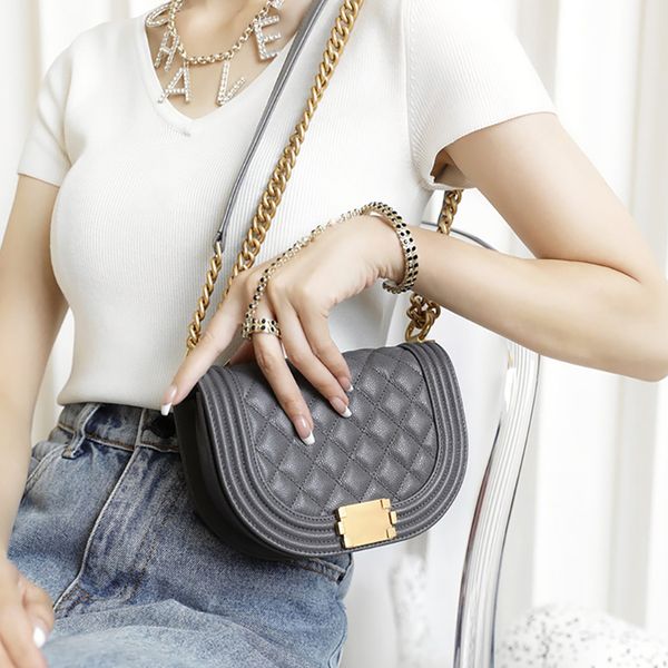

luxury shoulder bag designer handbag genuine leather flap bag 18cm level replication evening bag with box ch008