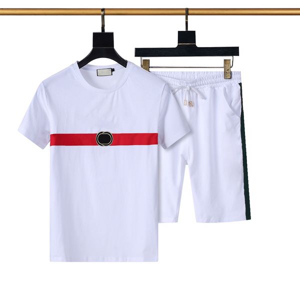 

tracksuits summer men's t shirt men shorts sets cotton dress material summer set fashion vintage casual sports running joggers sportswe, White;black