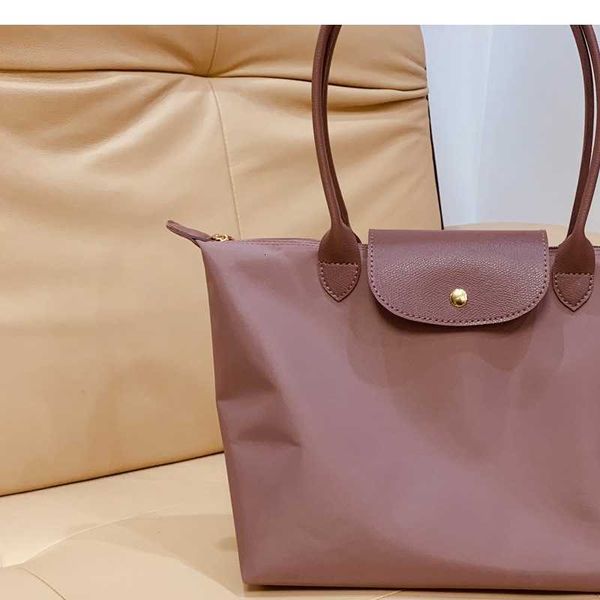 

french dragon inlaid dumpling bag women's medium commuter large capacity tote waterproof nylon foldable fashion shoulder