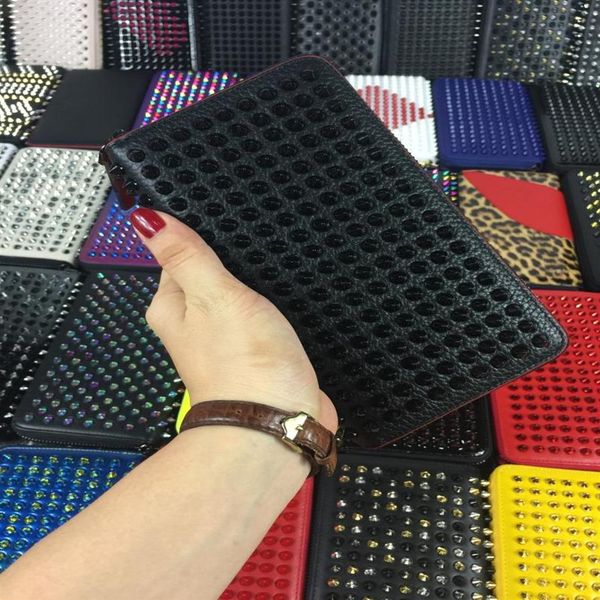 

new long wallet for women designer purse zipper bag ladies card holder pocket coin purse men wallets 248y, Red;black