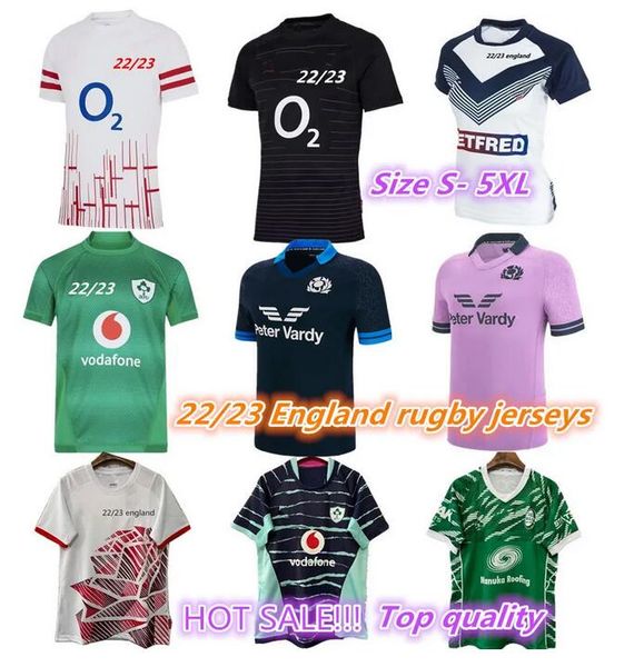 

2022 2023 ireland scotland rugby jerseys 22 23 england national team home court away retro league rugby shirt jersey polo s-5xl, Black;gray