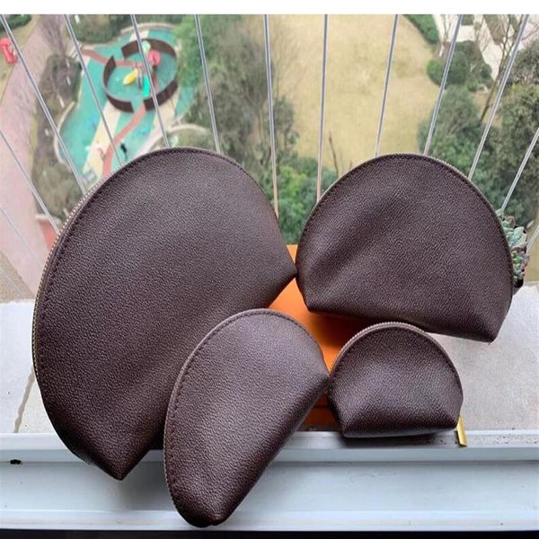 

4pcs brown women cosmetic bags organizer makeup bag travel pouch make up bag ladies cluch purses organizador toiletr246m