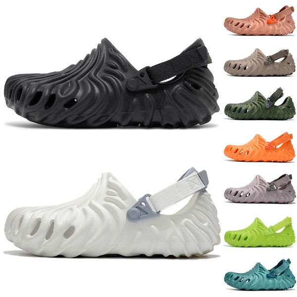 

2023 eva clog sandals man woman slides slippers rubber black white brown flat slide slipper mens womens hook & loop summer sandal