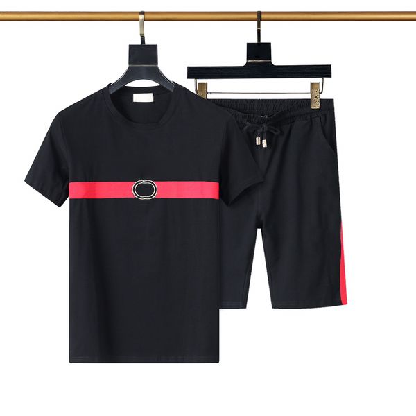 

men's t shirts tracksuits summer men shorts sets cotton dress material t shirt set streetwear pullover fashion casual sports running jo, White;black