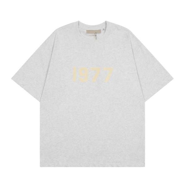 

fog t shirt men's women essentialls designer tees ess tshirts rubber summer high short sleeve ea2i, White;black