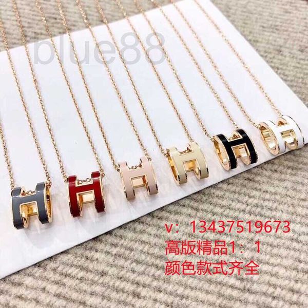 

strands, strings designer high version letter necklace collar chain epy8, Black