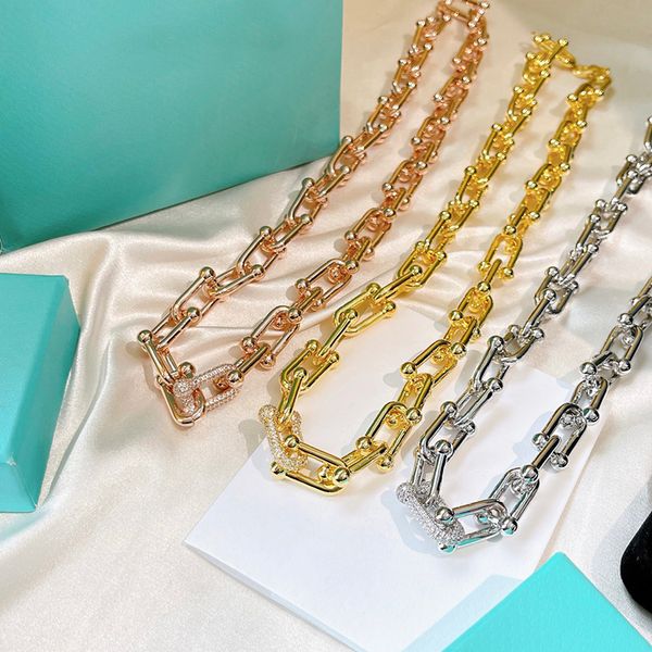 

luxury designer necklace women necklace fashion jewelry inlaid diamond noble elegant suitable for gift social gathering beautiful very good, Silver