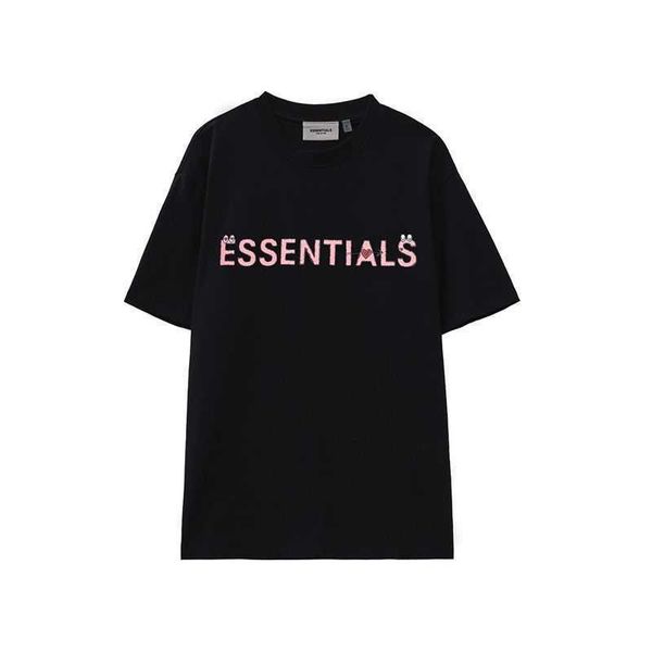 

fog t shirt men's women essentialls designer tees ess tshirts crew correct neck short sleeve tank high fashion 568c, White;black