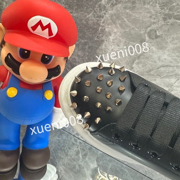 

2023designers shoes men shoes genuine leather chaussures casual shoes new sneakers hiking shoes, Red;white