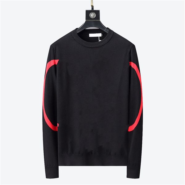 

autumn winter men designer men's sweater luxury long sleeve round neck letter printing pullover sweatshirts cardigan pull luxe mens swe, White;black