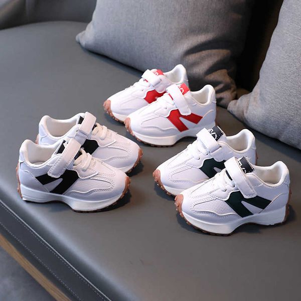 

athletic outdoor toddler boy shoes autumn new children's sports girls' single small waist soft soles boys' father baby y2303, Black