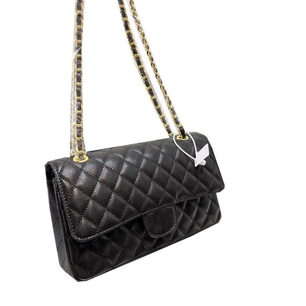 

famous luxury bag designers classic double disk caviar calfskin leather bag really quilting matelasse gold hardware crossbody shoulder luxur