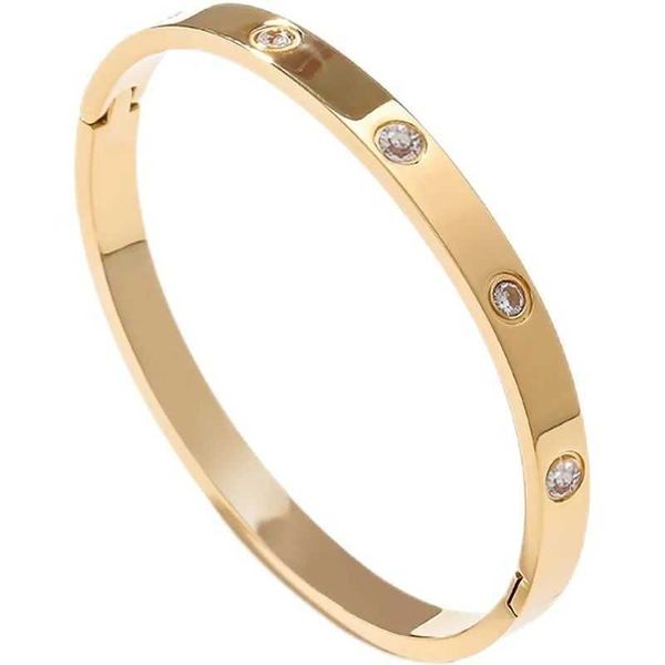 

2023 designer bracelet carti bangle washable student titanium steel rose gold 18k first colorless couple valentine's day gift, Black