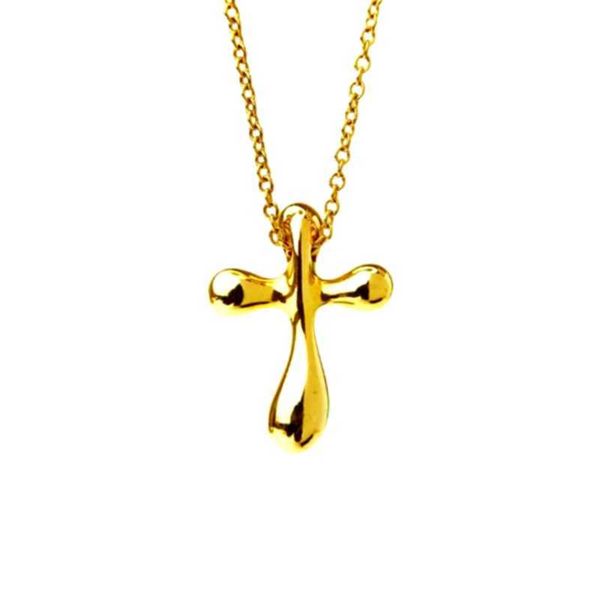 

pendant necklaces big brand and same model pendant necklaces cross necklace women's light luxury sterling silver 18k gold collar chain