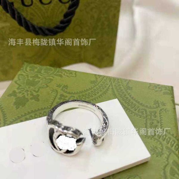 

band rings designer key opening ring men's and women's s925 full body sterling silver thai silver light luxury fashion style fe79