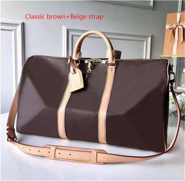 

designers luxury premium leather men womens travel bag duffle bag leather luggage handbags large capacity sport bags