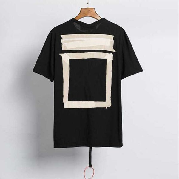 

white classics luxury mens t shirt designer brand t-shirts casual summer tees women back arrow x print t-shirt couples sports tshirts hip ho, White;black