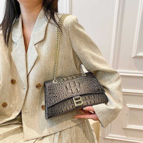 

chain bag women's 2023 new crocodile pattern fashion one shoulder crossbody s