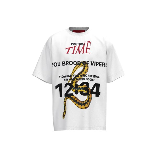 

rrr123 12:34 snake print summer t shirts for men plus size women's t-shirts man vintage oversized t-shirt streetwear tee youth tees fa, White;black