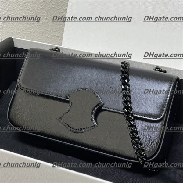 

designer leather bag shoulder bag women's men's handbag chain clamshell cross body baguette bag luxury women's fashion should
