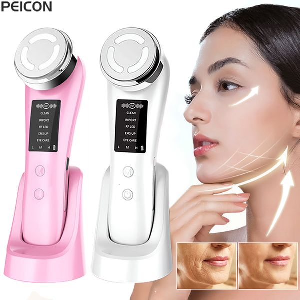 

face care devices rf skin tightening machine lifting device for wrinkle anti aging ems rejuvenation radio frequency massager 230328