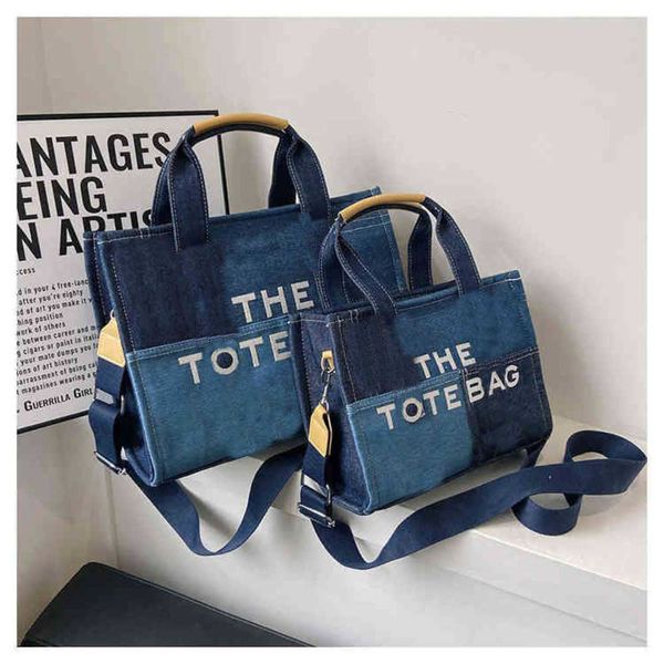 

shoulder bags evening bags fashion patchwork denim tote bag designer letters women handbags luxury shoulder crossbody bags casaul big shoppe
