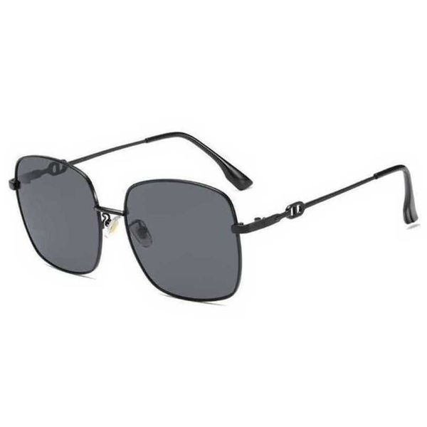 

luxury designer sunglasses 20% off family large box fashion trend metal street shooting glasseskajia, White;black