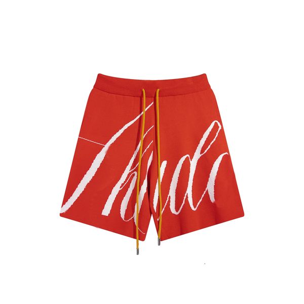 

rhu mens solid color track pant casual couples joggers pants high street shorts for man lettering short womens hip hop streetwear size s-xl, White;black