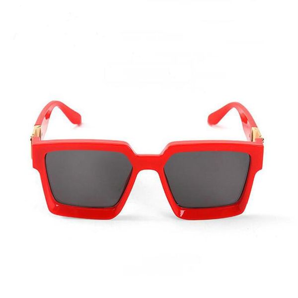 

luxury millionaires sunglasses black brand new full frame vintage designer sun glasses for millionaires women men shiny gold logo3251, White;black