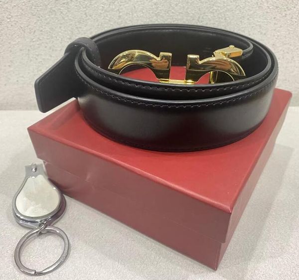 

waistbands men women designer belts big gold buckle genuine leather fashion belts classical strap ceinture 3.5cm width box, Black;brown