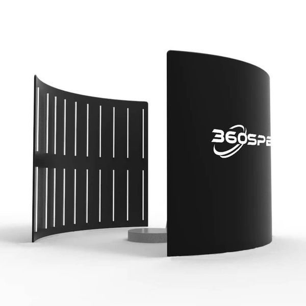 

360spb the7 two halves led 360 p booth enclosure backdrop