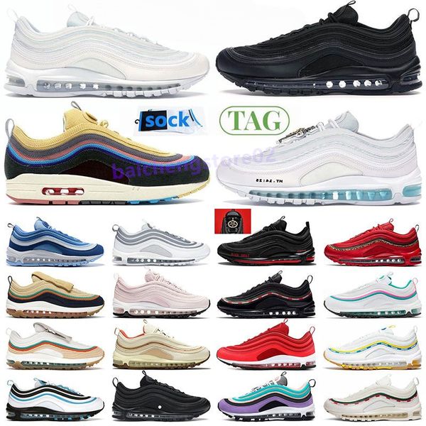 

classic running shoes mens womens shoes maxair triple white black silver bullet persian violet red leopard bred reflective blue laser men sn