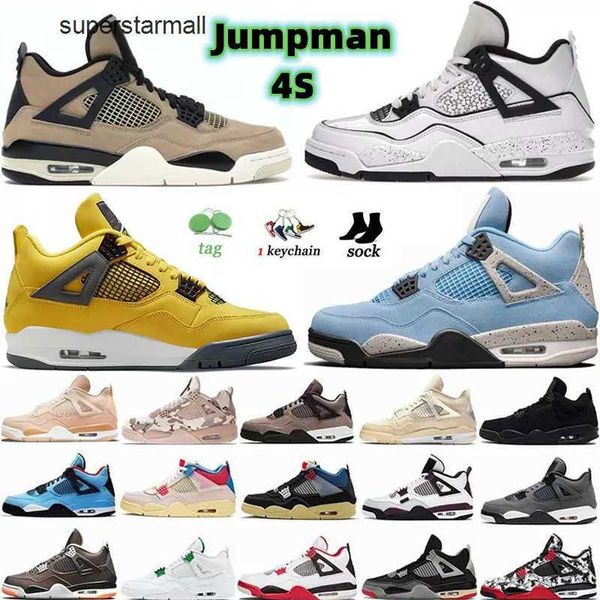 

jumpman 4 men basketball shoes black cat 4s women university blue sail fire red bred outdoor trainers sneakers size 36-47