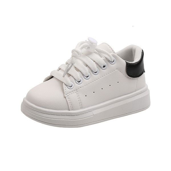 

first walkers spring children fashion soft white boys sports shoes korean style students laceup light sneakers for girls versatile 230328