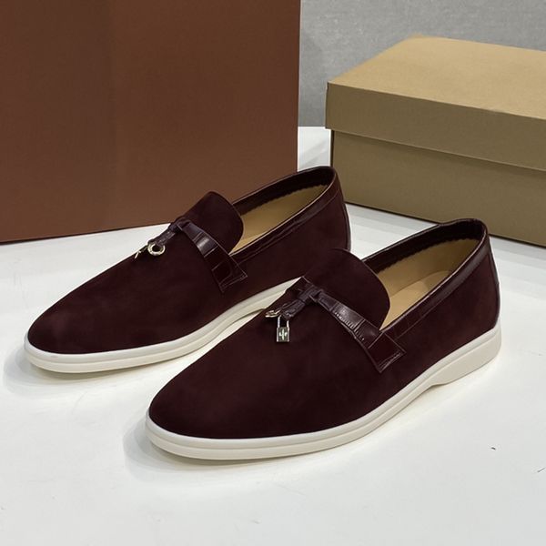

lp piana shoes genuine leather casual pure original soft sole lefu casual mens shoes breathable shoes tassels womens shoes luxury designer r, Black